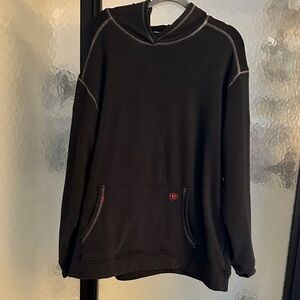 Ariat Black FR Sweatshirt with Red Accents